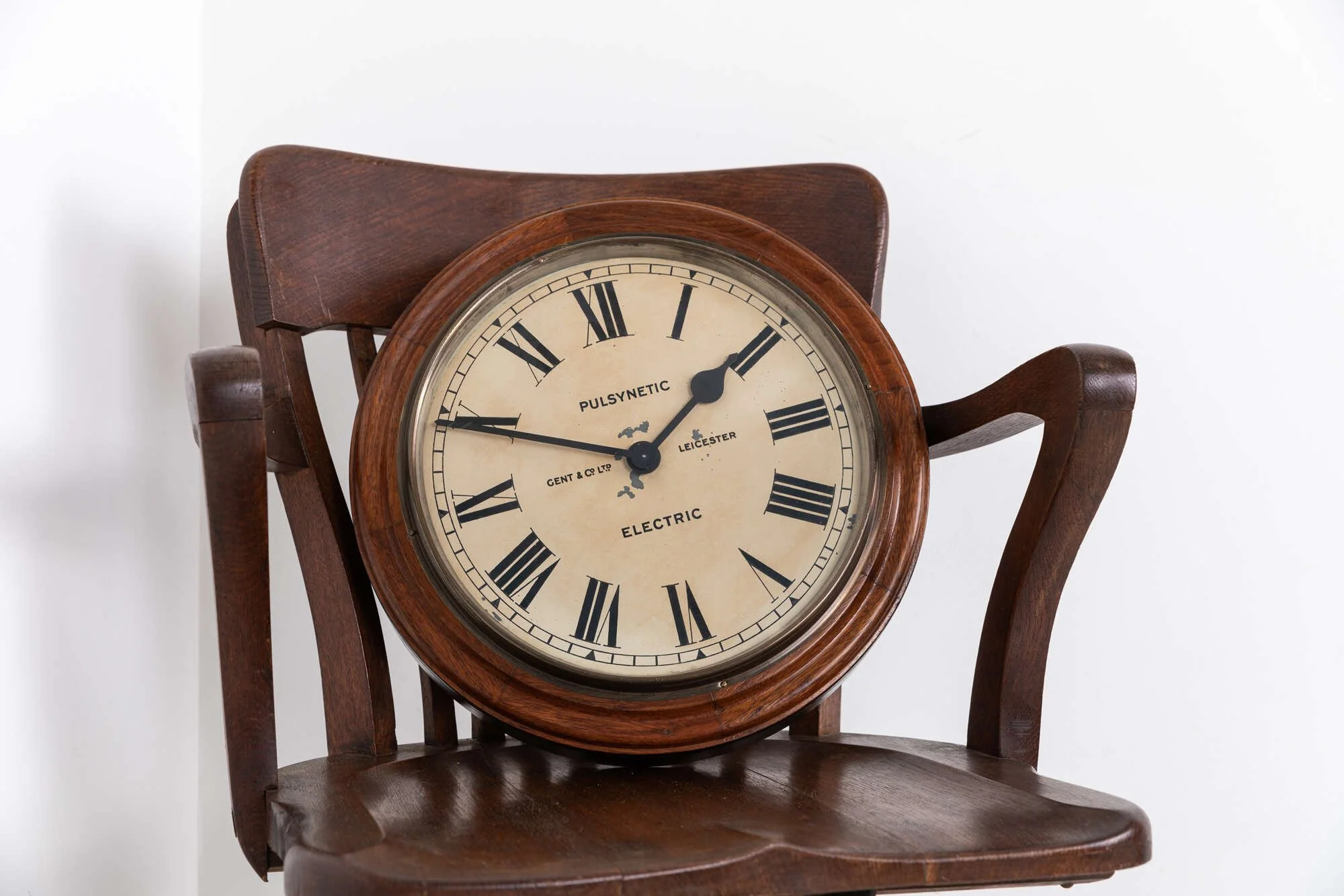 Wooden Gents of Leicester Slave Wall Clock — Antiques Workshop